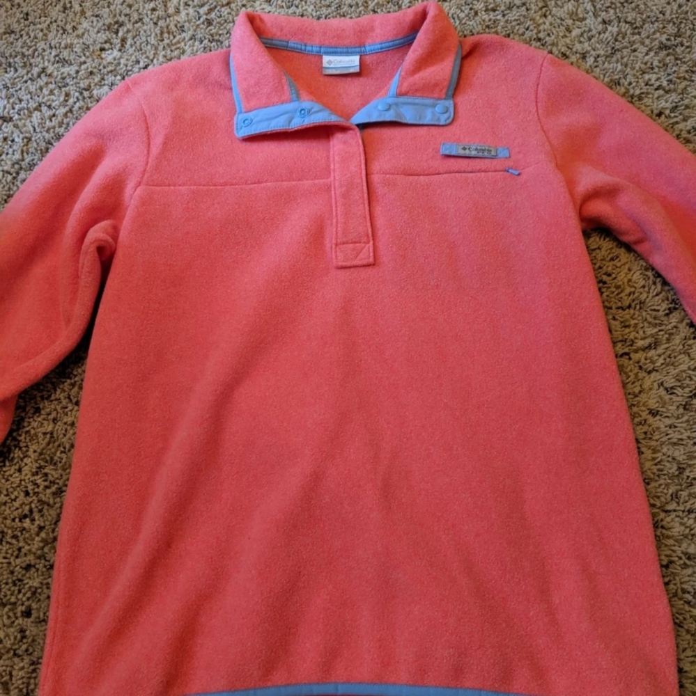 Pink Columbia pull over size XL